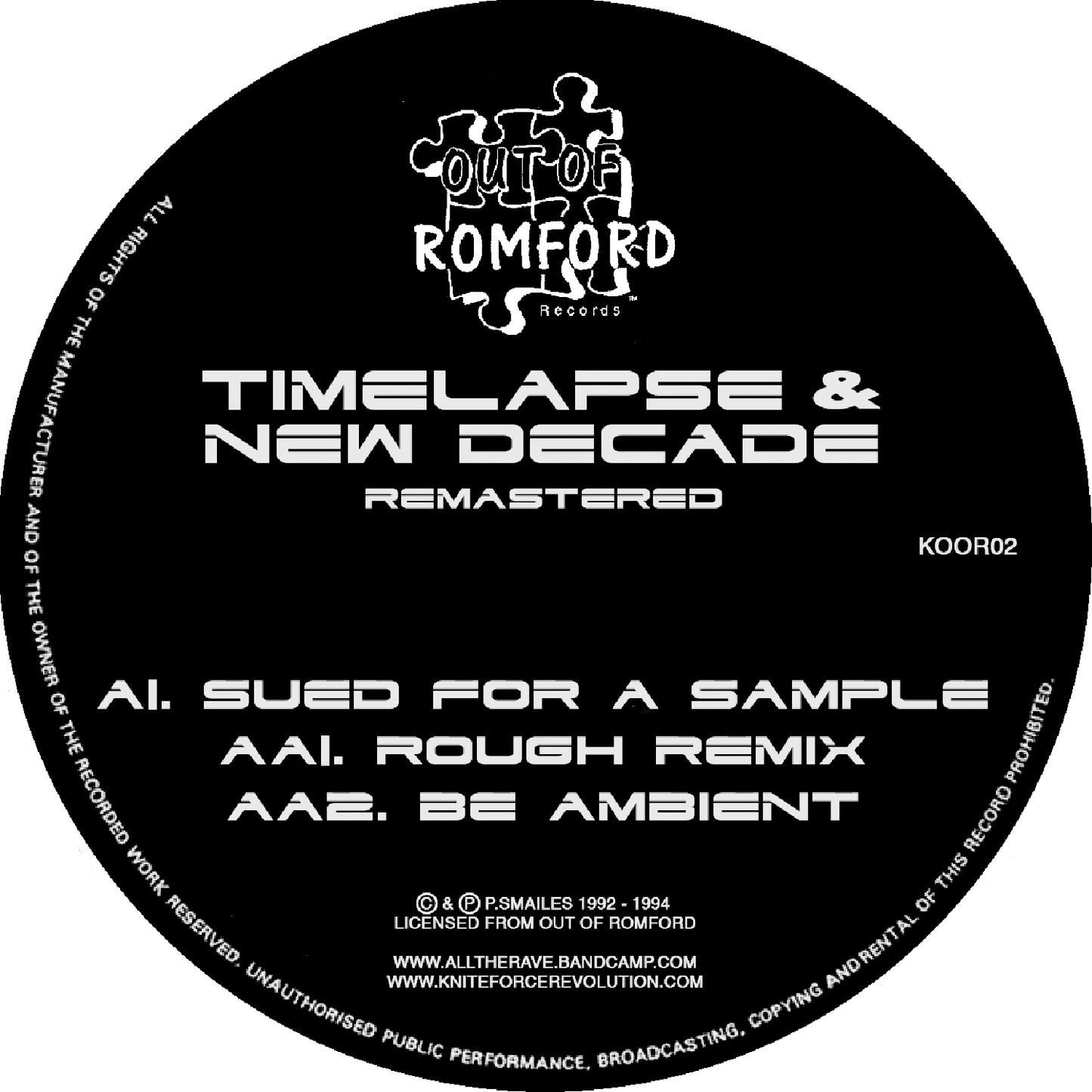 Timelapse & New Decade - Sued For A Sample EP (Colour Vinyl Version)