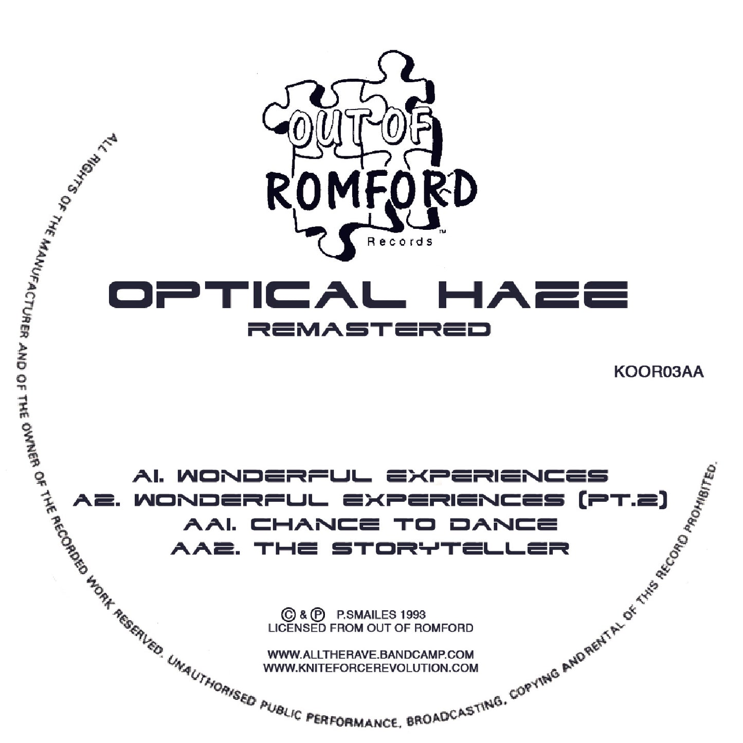 Optical Haze - Wonderful Experiences EP (Colour Vinyl Version)
