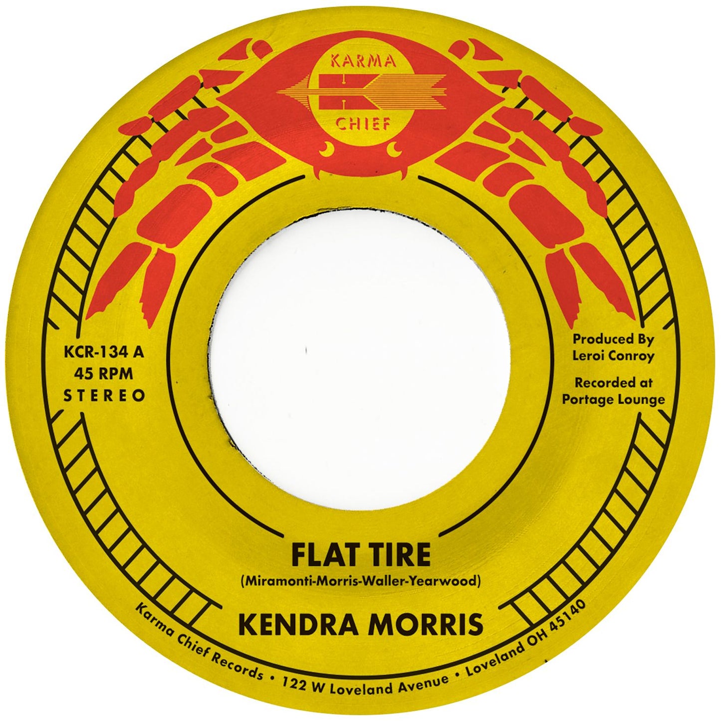 Kendra Morris - Flat Tire [7" Blood Orange Vinyl]