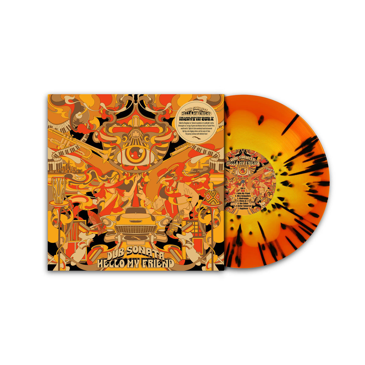 Dub Sonata - Hello My Friend [140g Orange, Yellow & Black Splatter Vinyl]