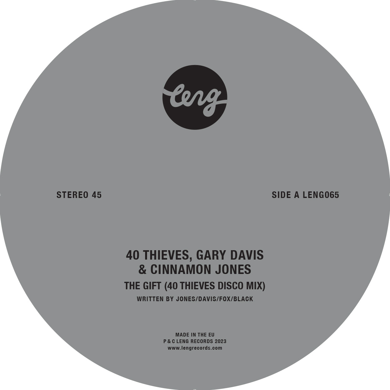 40 Thieves, Gary Davis & Cinnamon Jones – The Gift