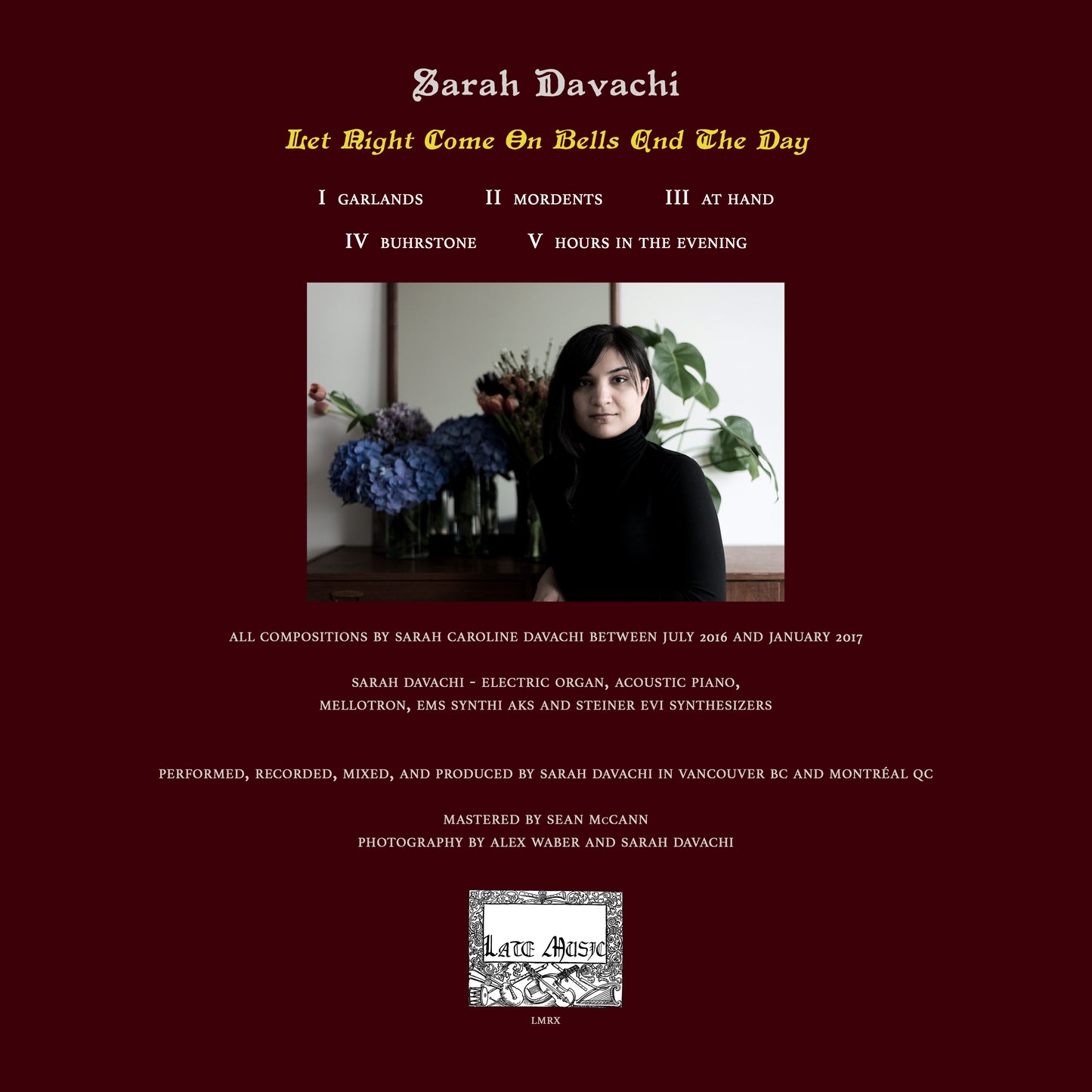 Sarah Davachi - Let Night Come On Bells End The Day [Yellow Vinyl]