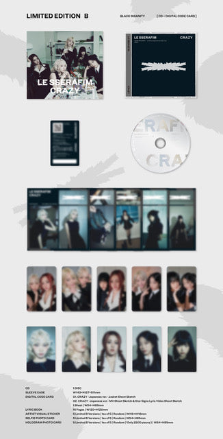 LE SSERAFIM - Crazy [CD – Ltd Edition B]