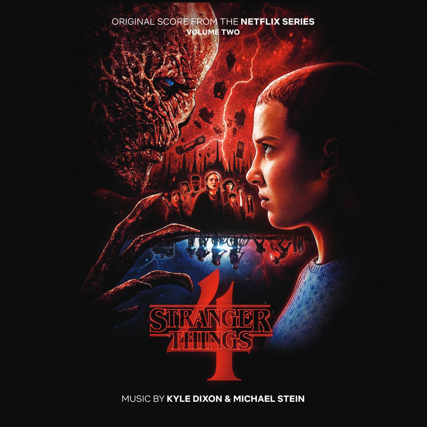 Kyle Dixon & Michael Stein - Stranger Things 4: Volume 2 (Original Score From The Netflix Series) [2LP Clear&Red Vinyl]