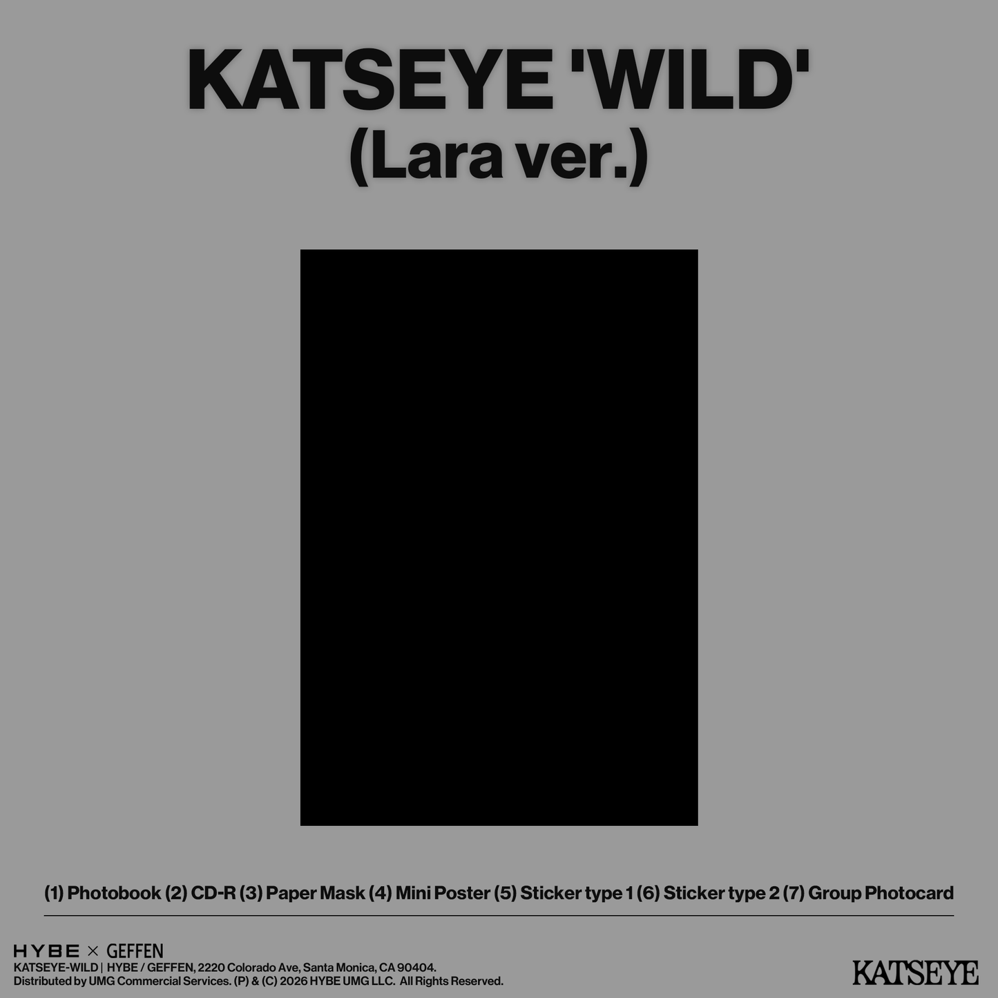 KATSEYE - WILD [CD - Lara Ver.]