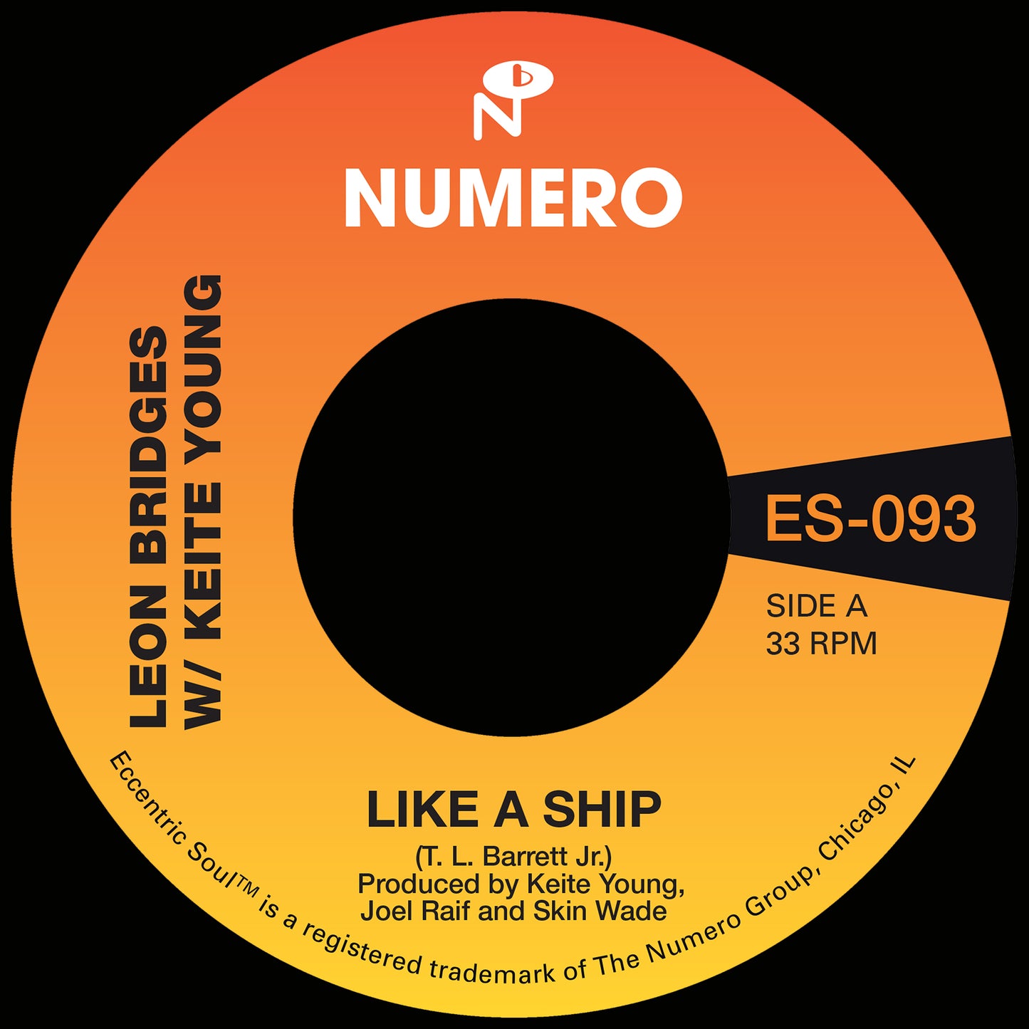 Leon Bridges & Pastor T. L. Barrett - Like A Ship [7" Clear Blue Vinyl]