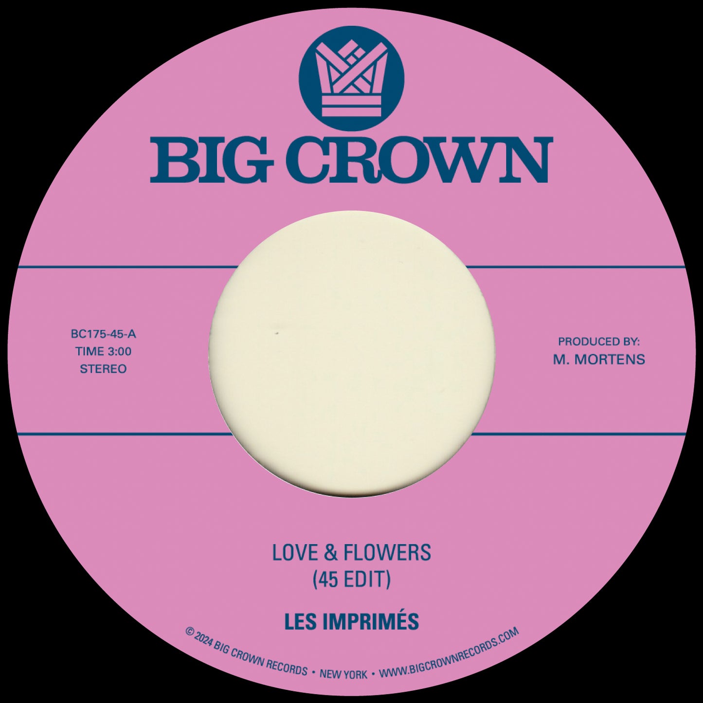 Les Imprimés - Love & Flowers (45 Edit) b/w You [7" Vinyl]