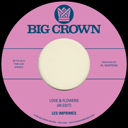 Les Imprimés - Love & Flowers (45 Edit) b/w You [7" Vinyl]
