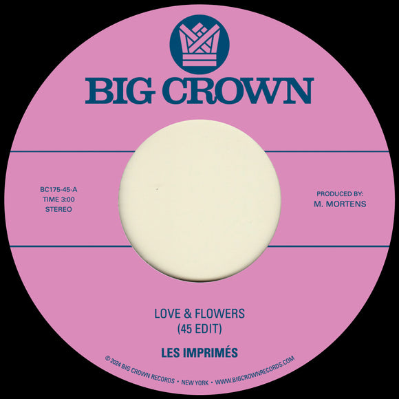 Les Imprimés - Love & Flowers (45 Edit) b/w You [7