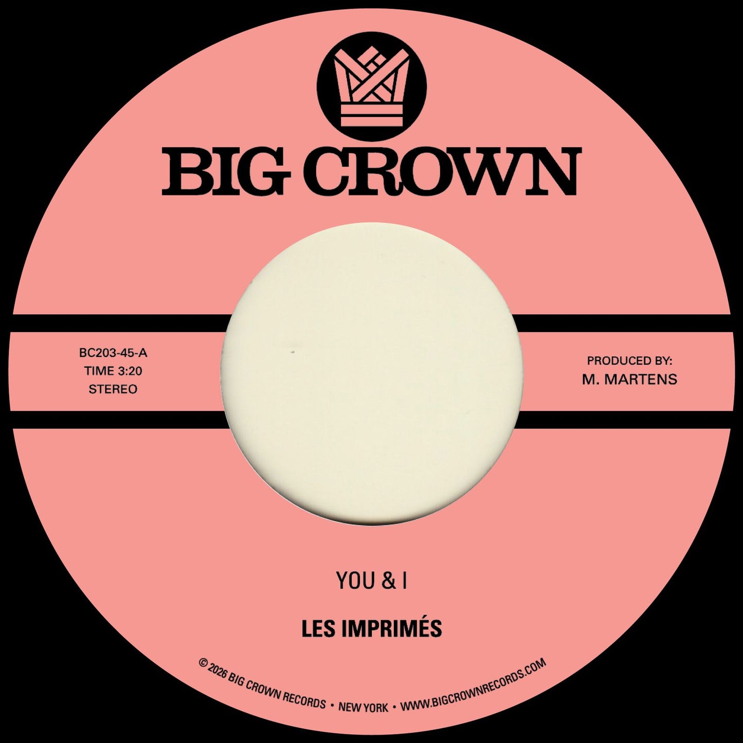 Les Imprimés - You & I / Miss The Days [7" Single]