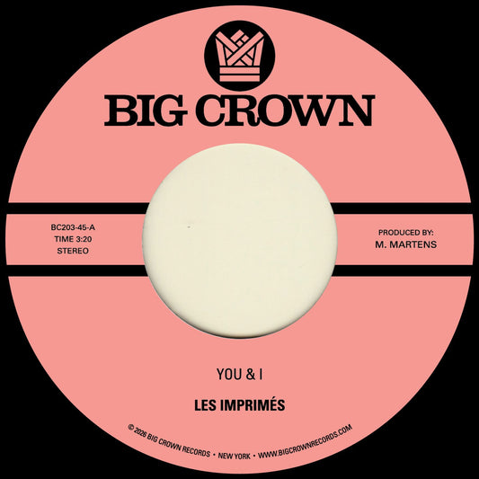 Les Imprimés - You & I / Miss The Days [7" Single]
