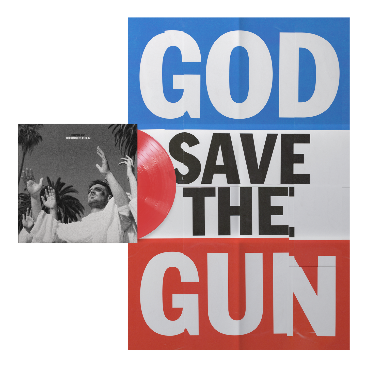 Militarie Gun - God Save The Gun [Translucent Red  Vinyl]