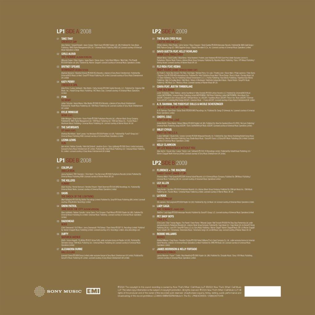 VARIOUS ARTISTS - NOW - MILLENIUM 2008 - 2009 [2LP Gorgeous Gold and a White Vinyl]