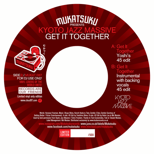 MUKATSUKU presents KYOTO JAZZ MASSIVE - Get It Together (exclusive 45 edits)