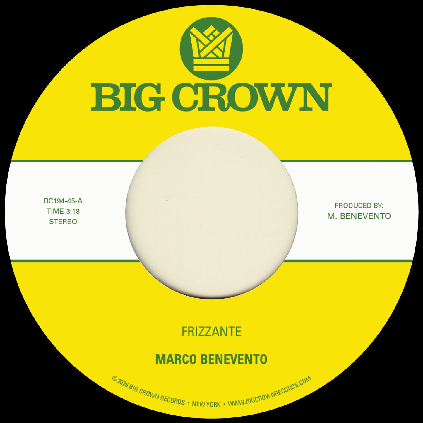 Marco Benevento - Frizzante / Turandot [7" Single]