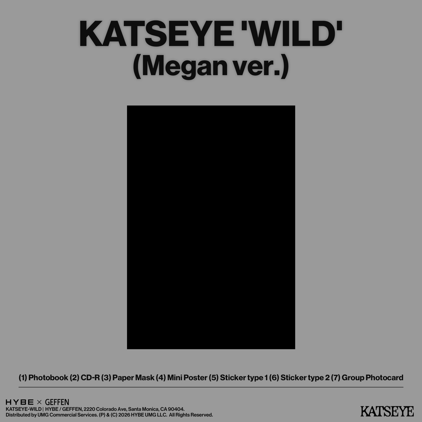 KATSEYE - WILD [CD - Megan Ver.]