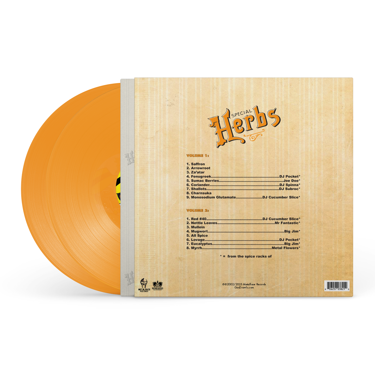 MF DOOM - Metal Fingers Presents: Special Herbs Vol. 1 & 2 [Mustard Yellow 2LP]