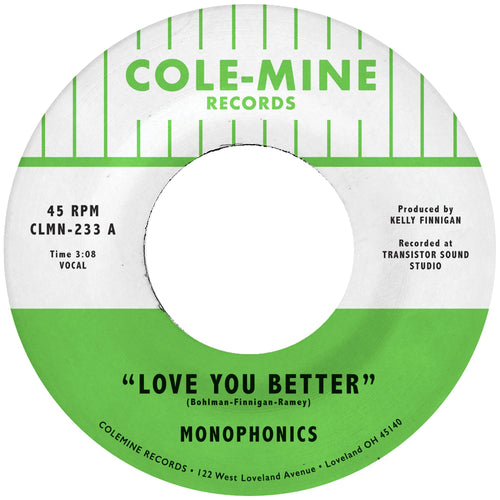 Monophonics & Kelly Finnigan - Love You Better / The Shape Of My Teardrops [7" Opaque Natural Vinyl]