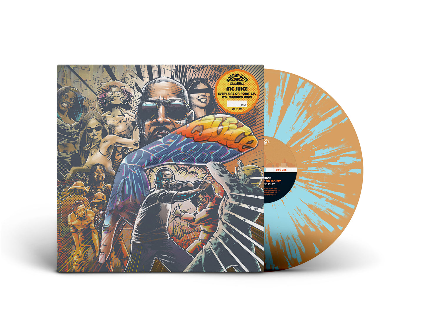 MC Juice - Every Line on Point EP [Green marble Splatter Vinyl]