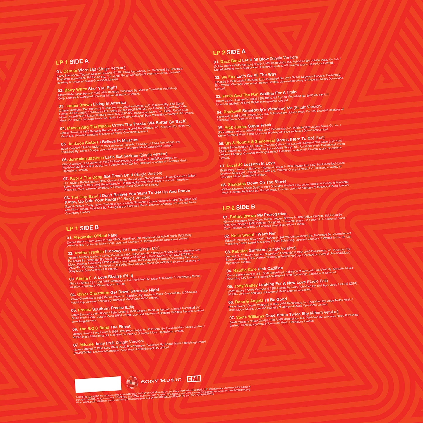 Various Artists - NOW 80’s Dancefloor / R&B AND FUNK (Red + White 2LP)