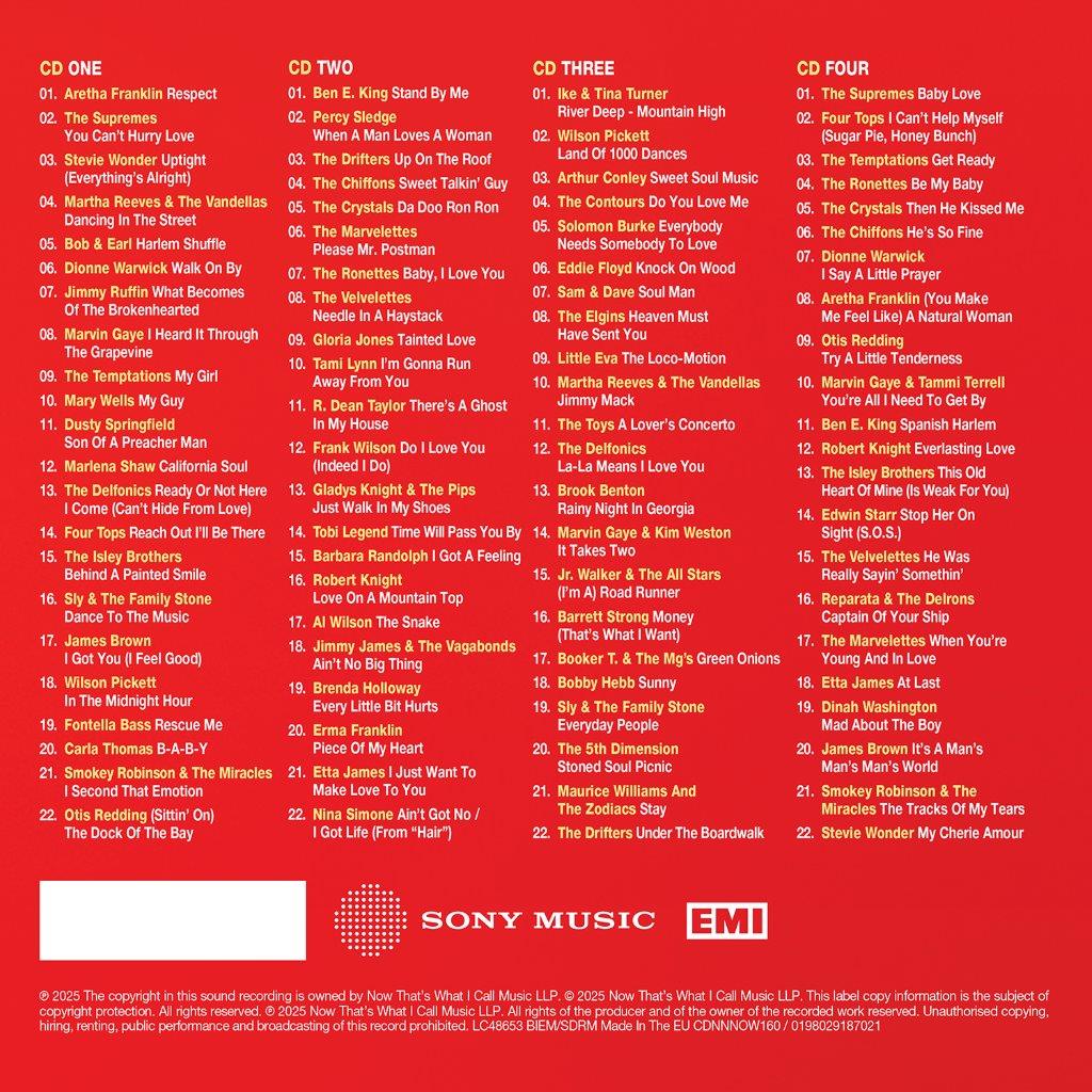Various Artists - NOW That's What I Call 60s Soul [4CD]