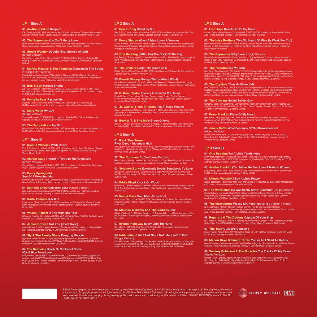 Various Artists - NOW That's What I Call 60s Soul [3LP Red]