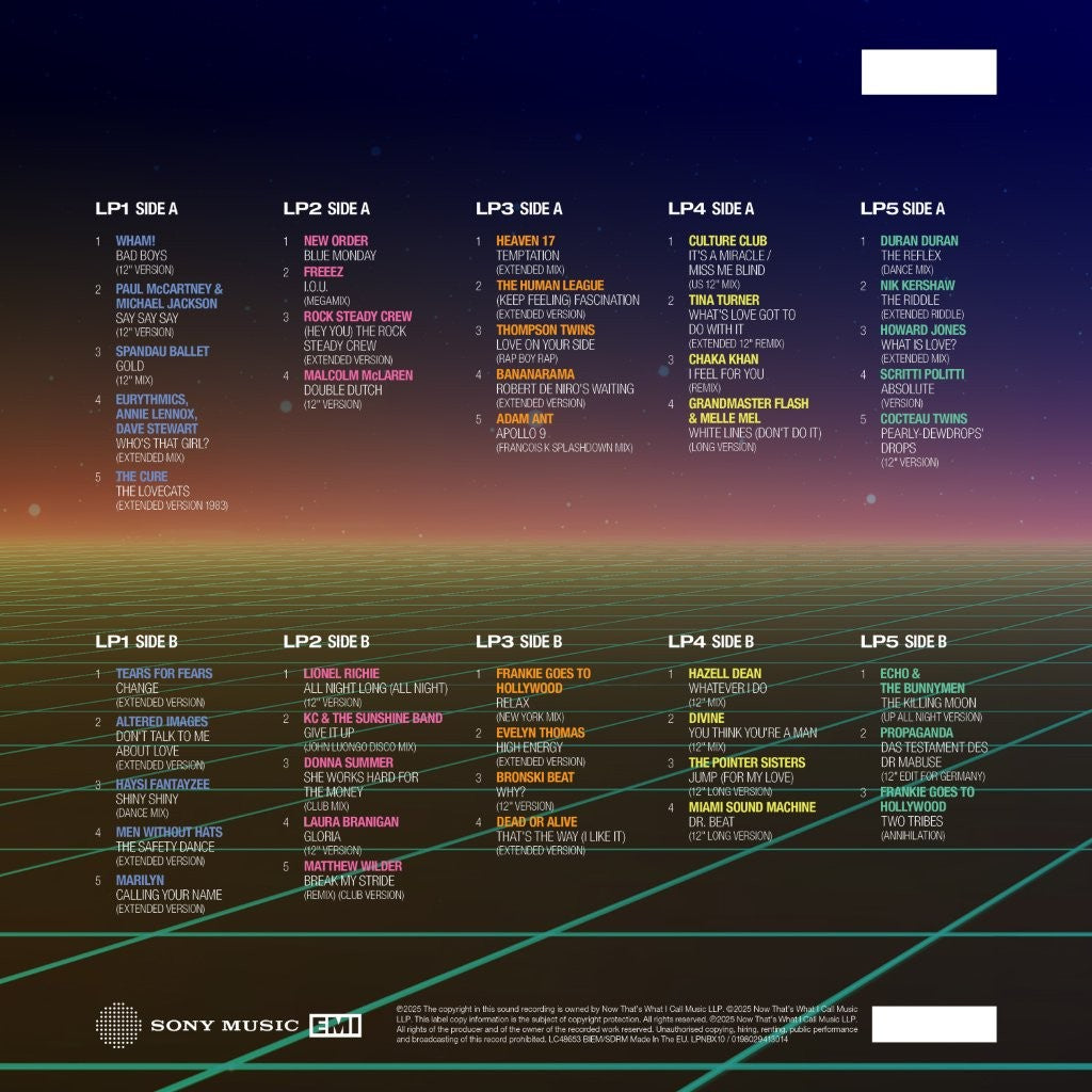 Various Artists - NOW PRESENTS... 12" 80s: VOLUME TWO: 1983-1984 [5LP]