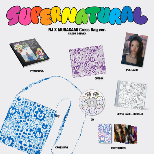NewJeans - NewJeans 'Supernatural' NJ X MURAKAMI (Cross Bag ver.) [CD]