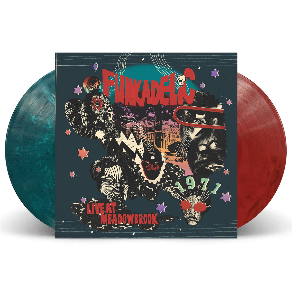 Funkadelic - Live at Meadowbrook 1971 (RSD Black Friday Exclusive) [Cosmic Teal & Atomic Red]