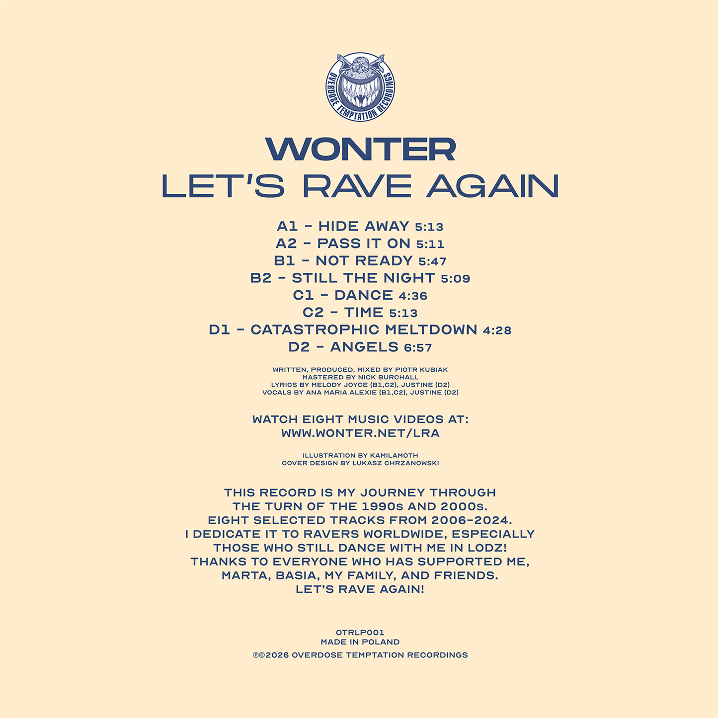 Wonter - Let's Rave Again 2LP (Polish Import)