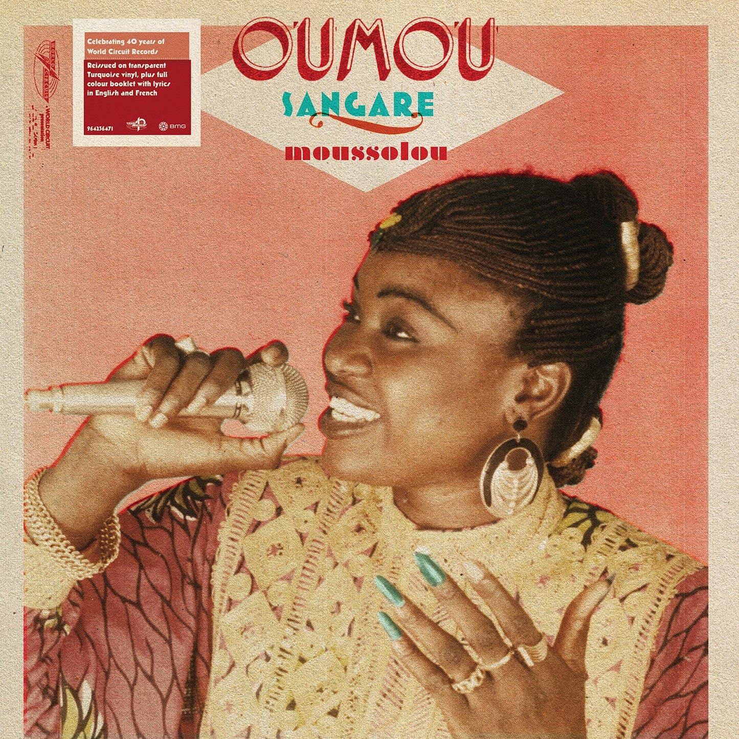 Oumou Sangaré - Moussolou [Tranparent Turquoise LP]]