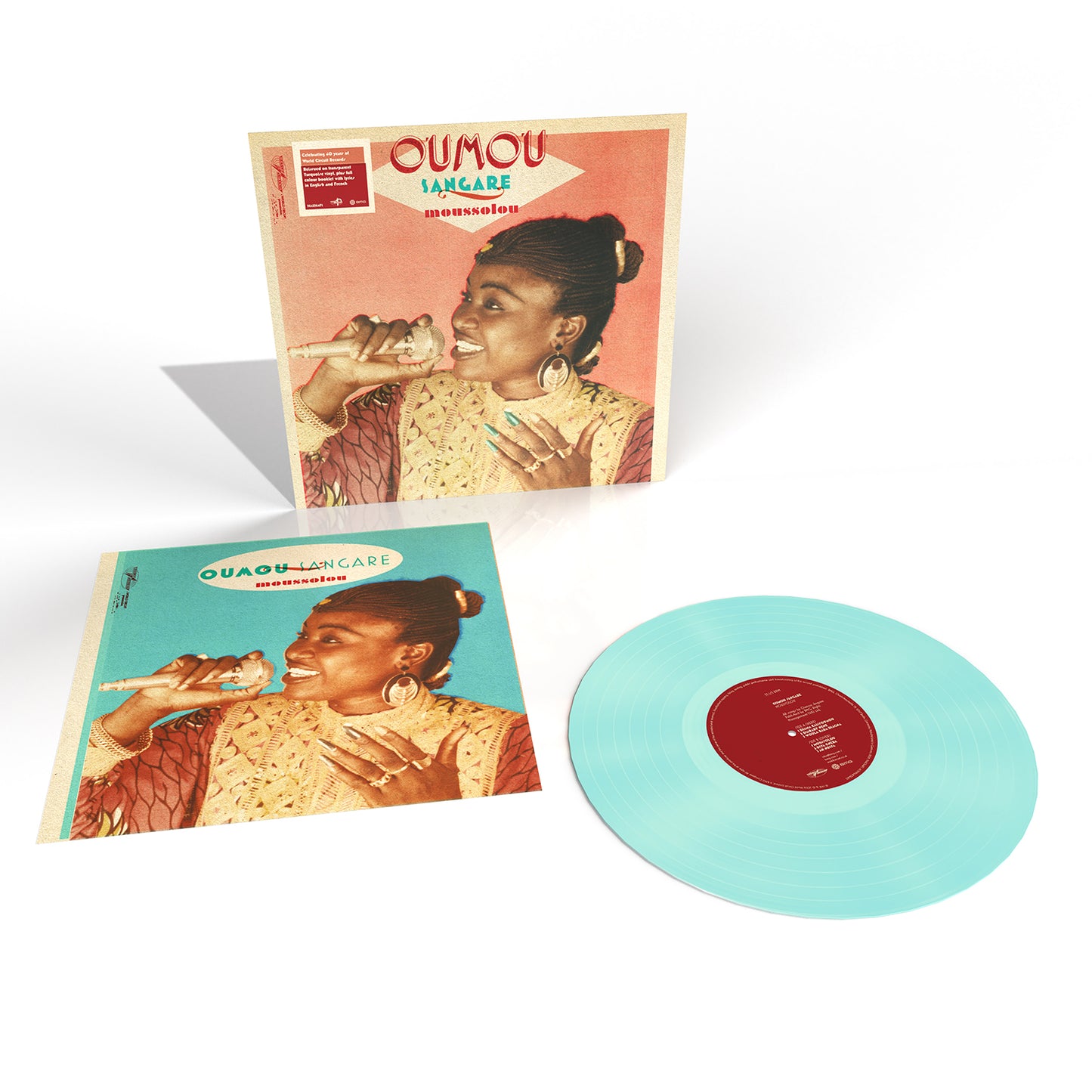Oumou Sangaré - Moussolou [Tranparent Turquoise LP]]