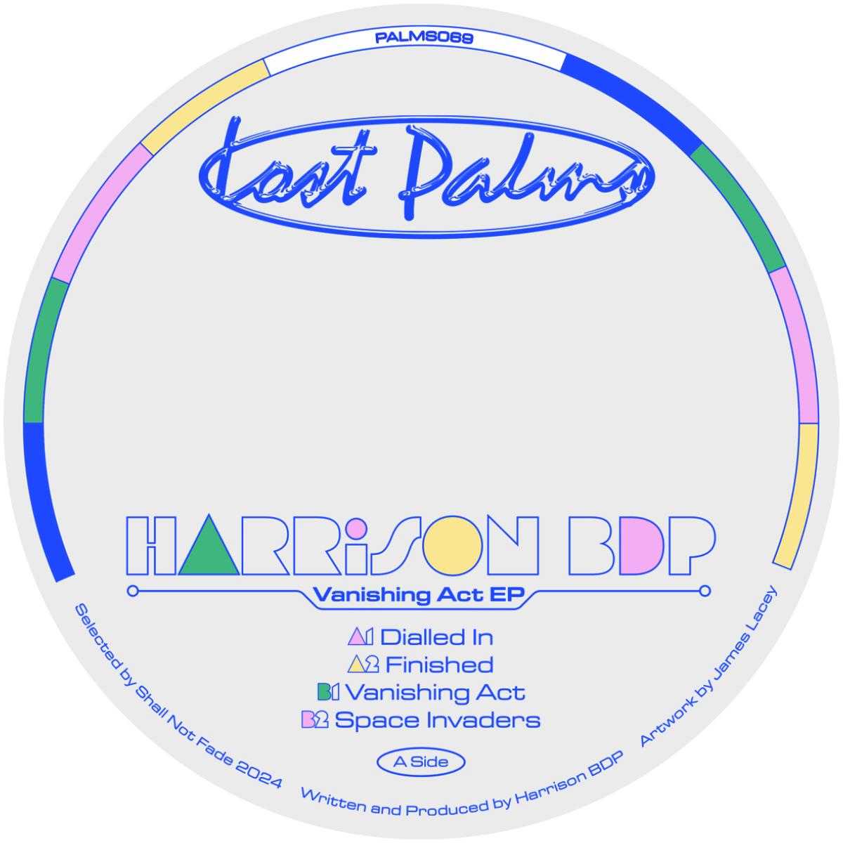 Harrison BDP - Vanishing Act EP [blue vinyl / printed sleeve]