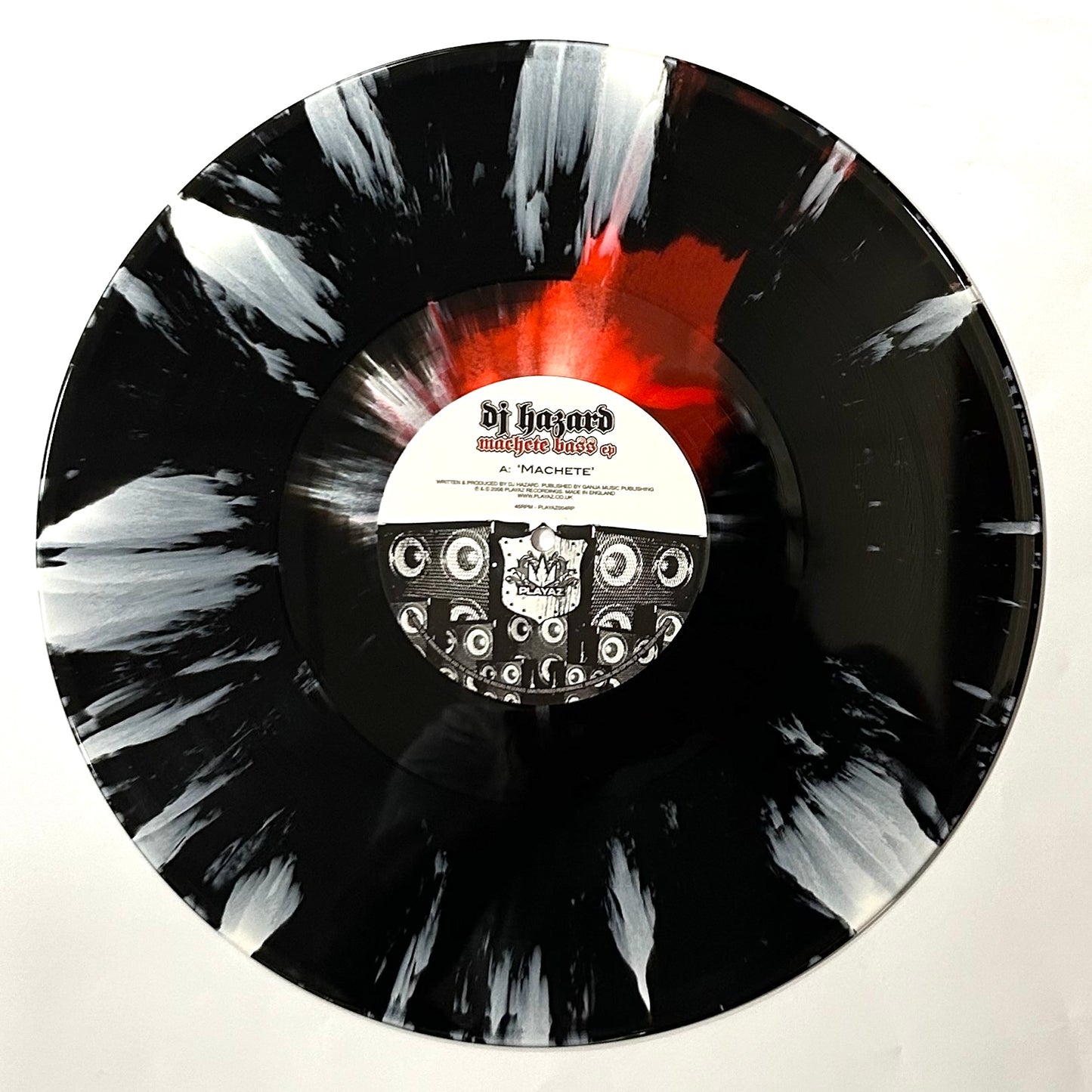 DJ Hazard - Machete Bass EP (Black Red and White Smash 2x12" Vinyl Version)
