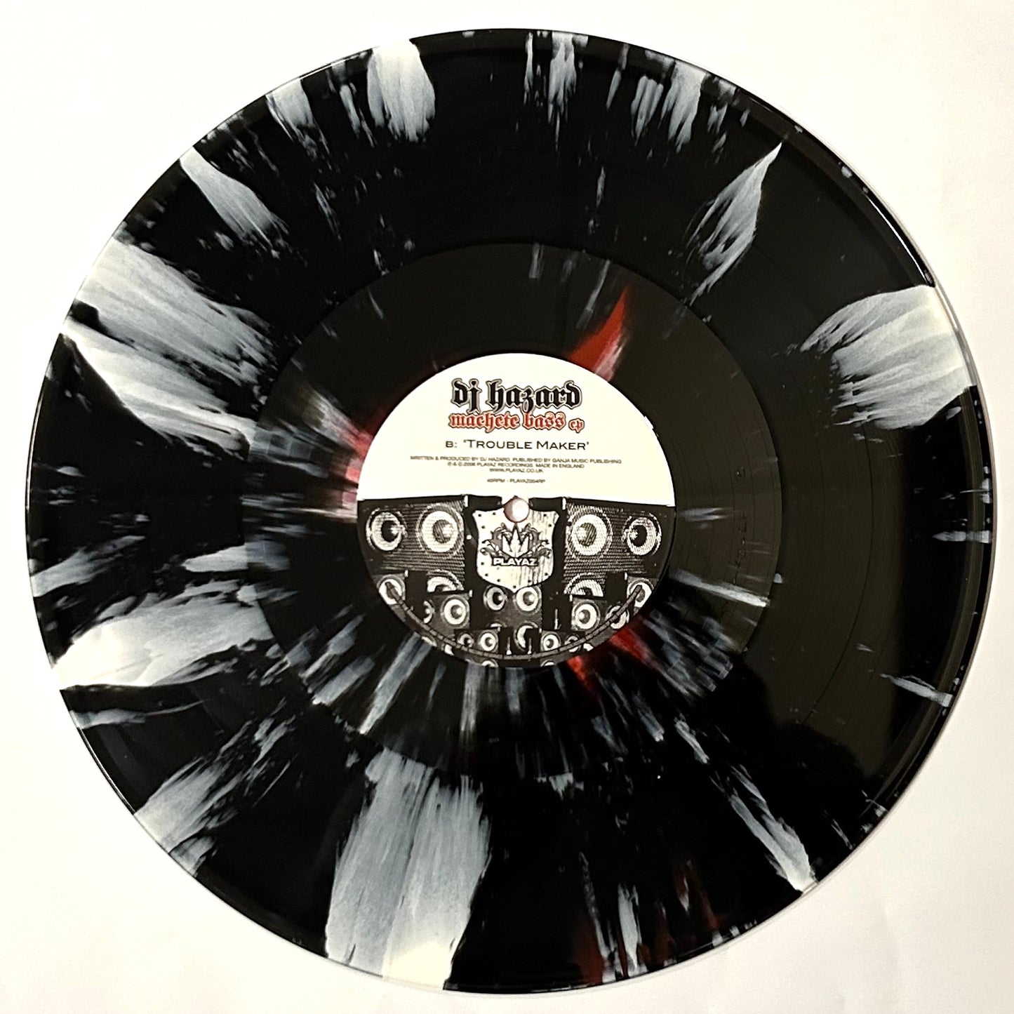 DJ Hazard - Machete Bass EP (Black Red and White Smash 2x12" Vinyl Version)