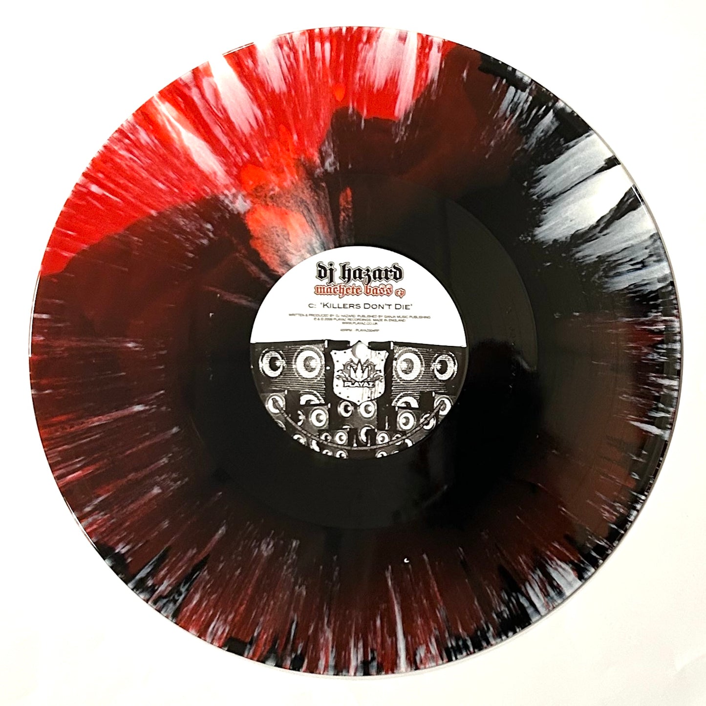 DJ Hazard - Machete Bass EP (Black Red and White Smash 2x12" Vinyl Version)