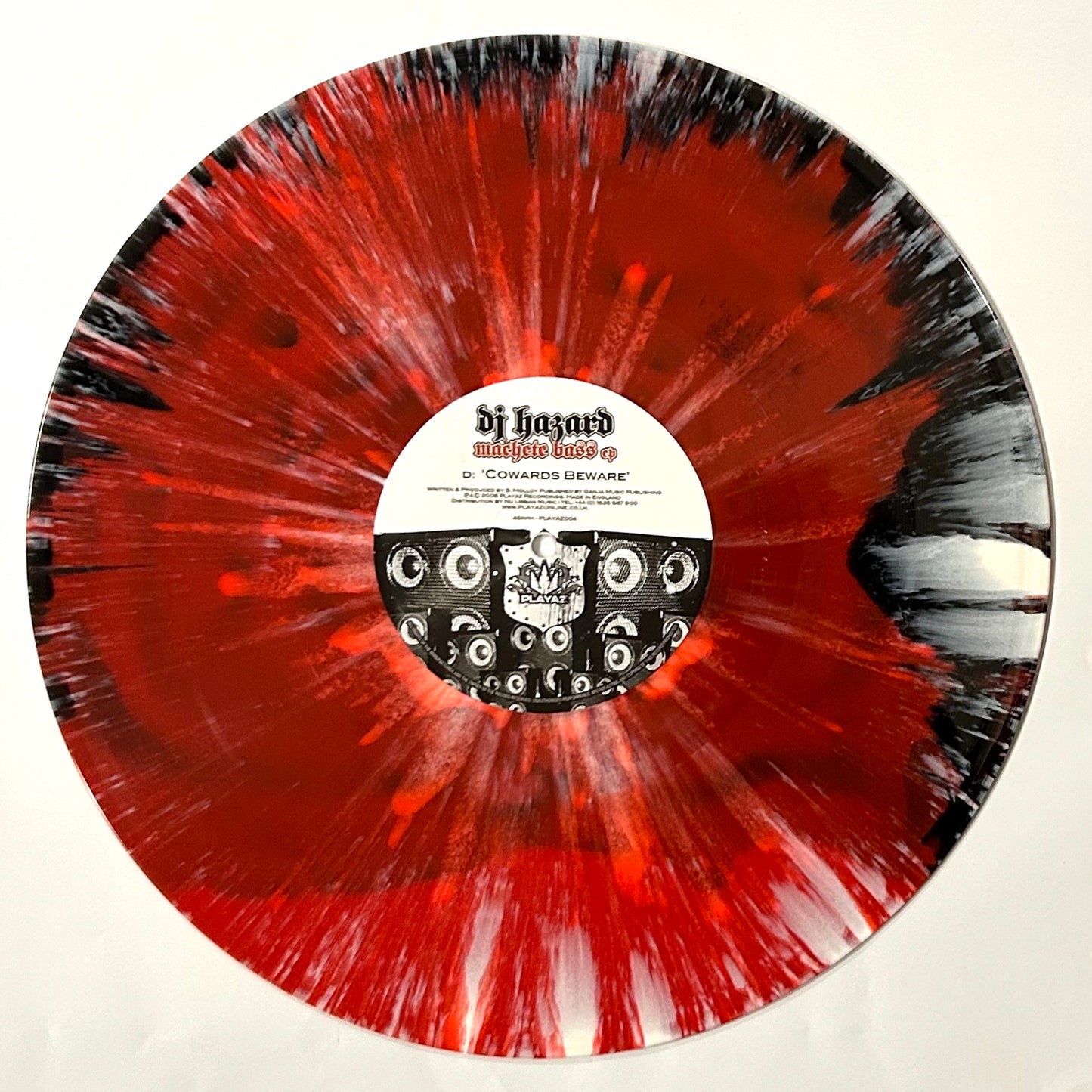 DJ Hazard - Machete Bass EP (Black Red and White Smash 2x12" Vinyl Version)