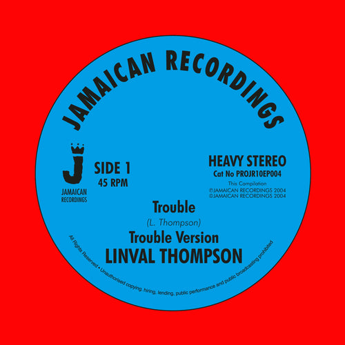 Linval Thompson - Trouble & Version / Di Wicked Dem & Version [10" Vinyl]