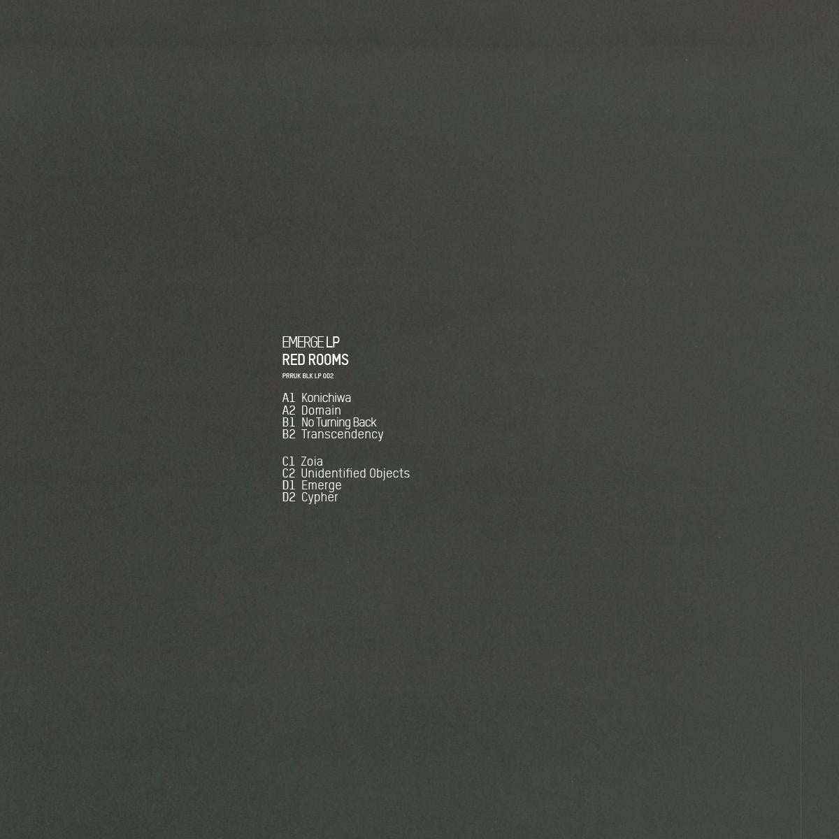 Red Rooms - Emerge LP [printed sleeve]