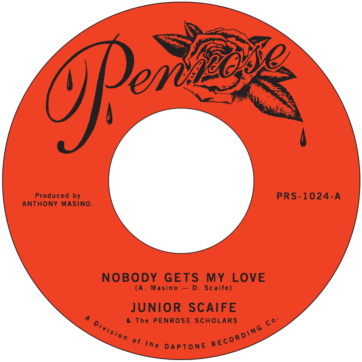 JUNIOR SCAIFE and the Penrose Scholars - NOBODY GETS MY LOVE b/w TOO MUCH TOO SOON [7" Vinyl]