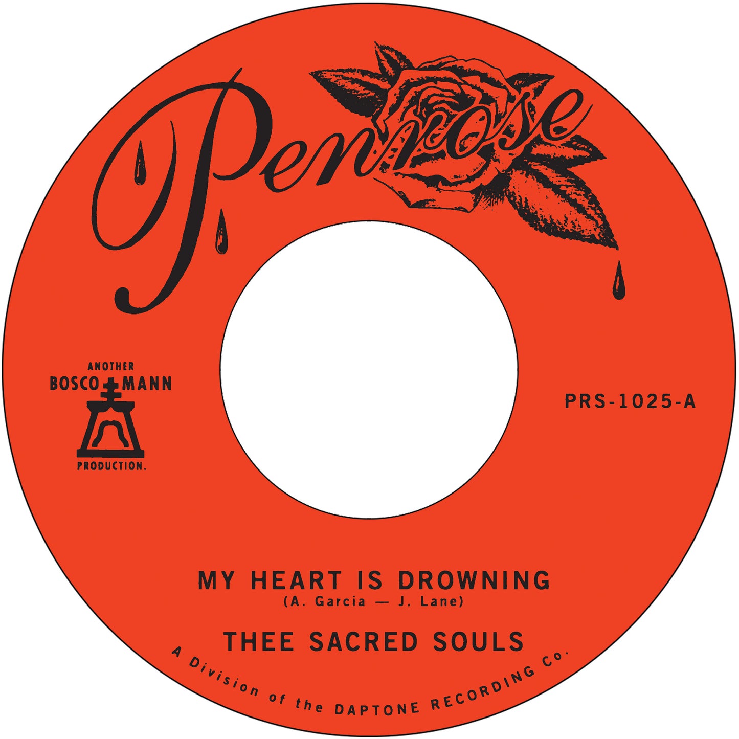 THEE SACRED SOULS - MY HEART IS DROWNING b/w STUCK IN THE MUD [7" Vinyl]