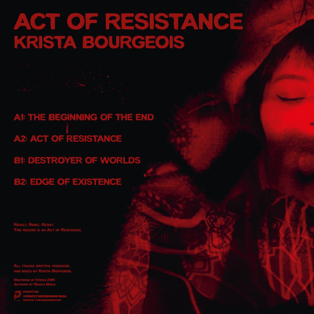 Krista Bourgeois - Act Of Resistance EP [printed sleeve]