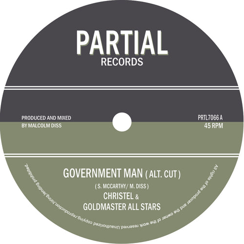 Christel & Goldmaster All Stars - Government Man (Alt Cut) [7" Vinyl]