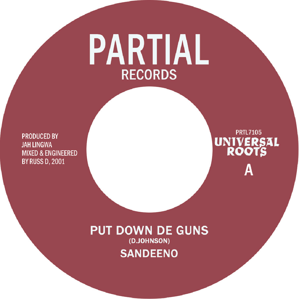 Sandeeno - Put Down De Guns [7" Vinyl]