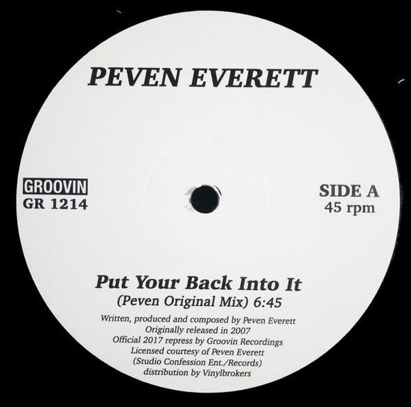Peven EVERETT - Put Your Back Into It
