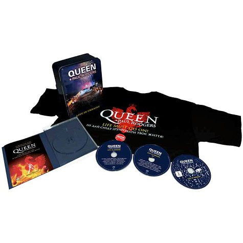 QUEEN + PAUL RODGERS - LIVE IN UKRAINE [LIM ED. DVD (PAL REGION 2) + 2CD + LARGE T-SHIRT BOXSET]