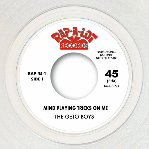 THE GETO BOYS - MIND PLAYING TRICKS ON ME [7" Clear Vinyl]