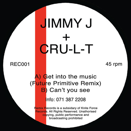 Jimmy J & Cru-L-T - Get Into The Music EP (Remastered) (Black Vinyl Edition)