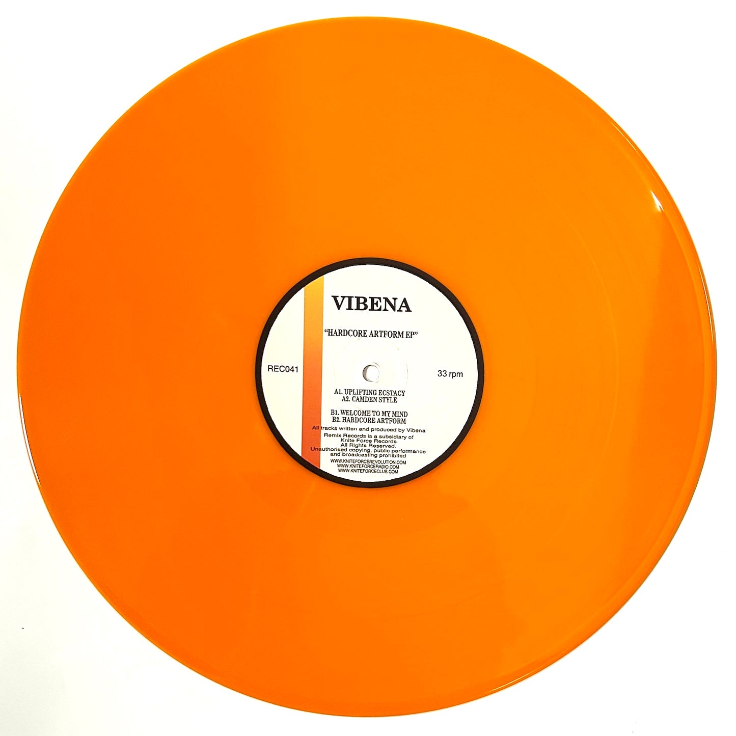 Vibena - Hardcore Artform EP (Orange Vinyl Version)