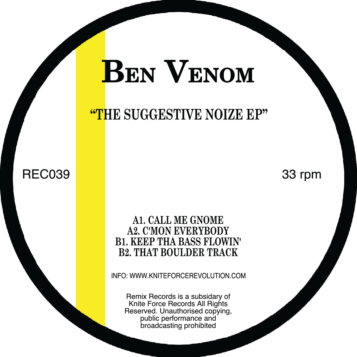 Ben Venom - The Suggestive Noize EP